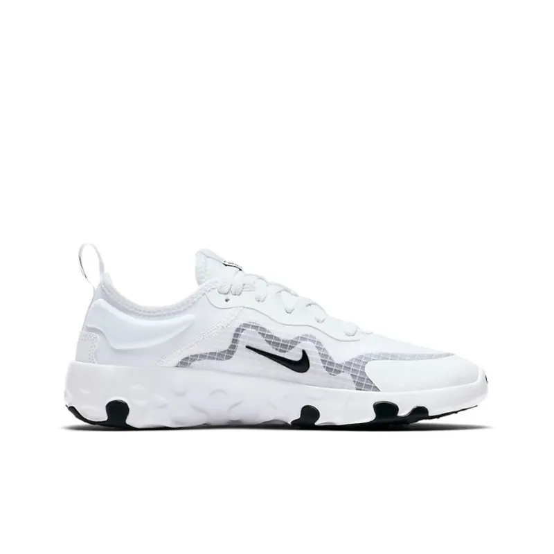 Nike Renew Lucent Anti Slip Wear Resistant Low Top Kids' Running Shoes White Black Unisex-1