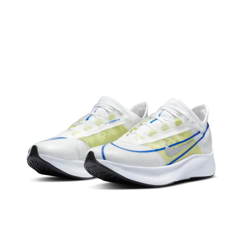 Nike Zoom Fly 3 White Silver Blue Lime Women's-2