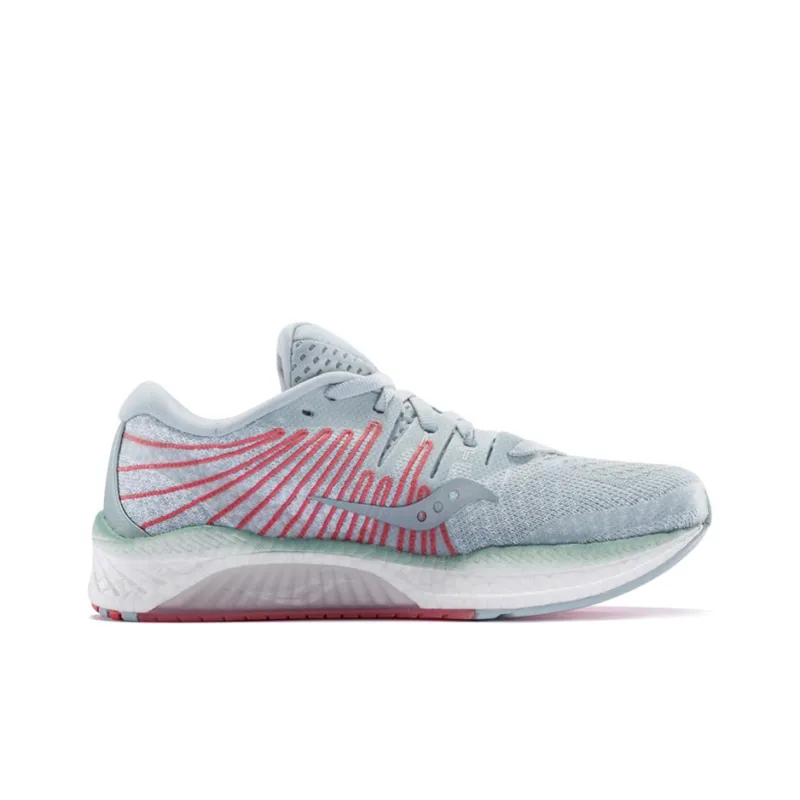 Saucony Liberty ISO 2 Liberate Support Low-Top Running Shoes Women's Ash Coral Red-1