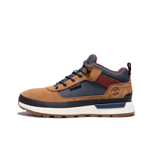 Timberland Field Trekker Cushioning Wear-Resistant Mid-Top Running Shoes Men's Brown