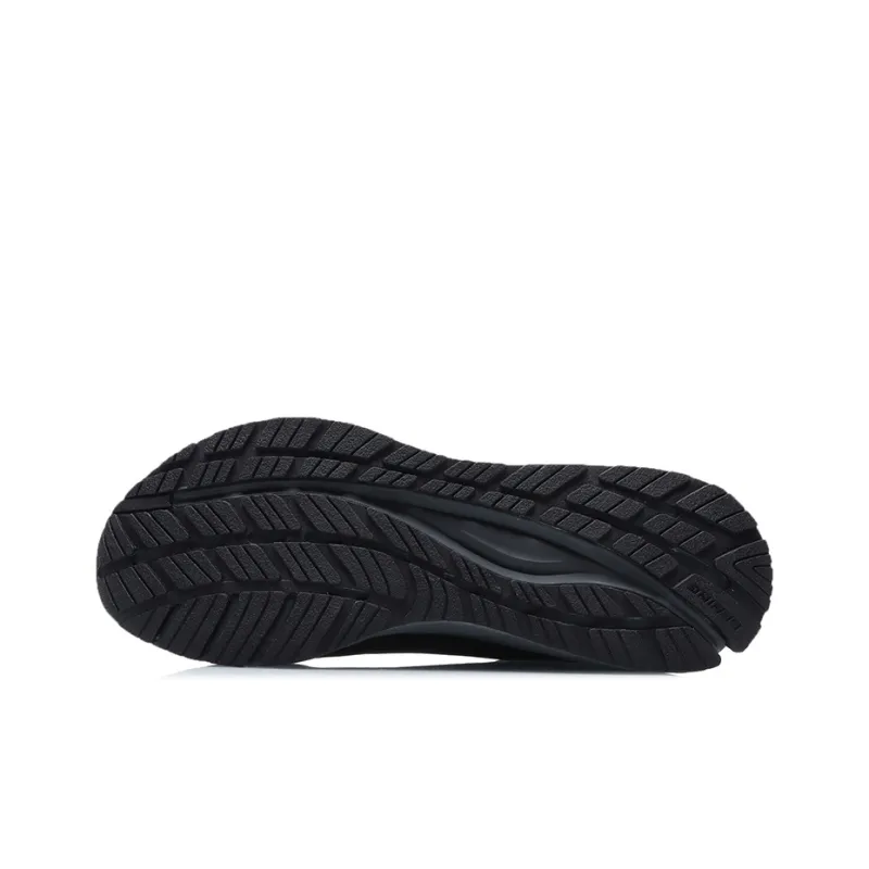 LiNing Shock Absorbing, Non Slip, Wear Resistant, Breathable And Lightweight Low Top Running Shoes Unisex Black-4