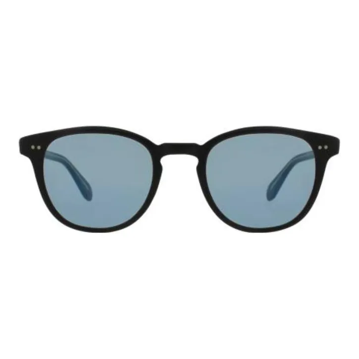 GARRETT LEIGHT Acetate Irregular Shape Sunglasses Unisex Blue-1