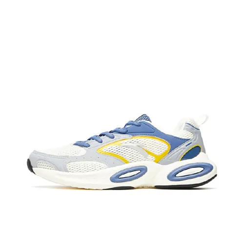 Anta Anti-Slip Wear-Resistant Low-Top Running Shoes Men's White Blue