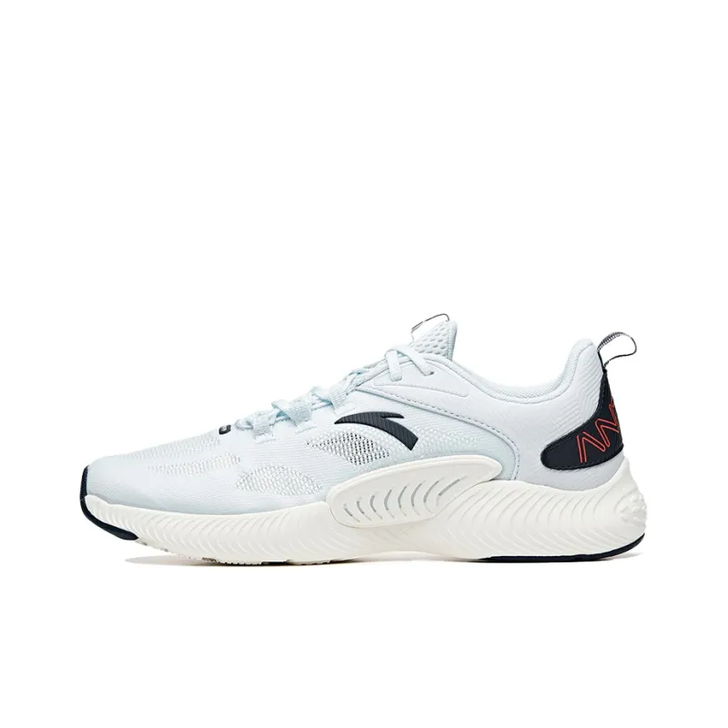 Anta Shock Absorbers Slip Resistant, Abrasion Resistant, Breathable Low Top Running Shoes Men's Light Mist Gray-0