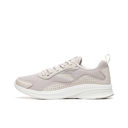 ANTA Running Shoes Women's Low-Top Lotus Gray/Second Gray/Ivory White