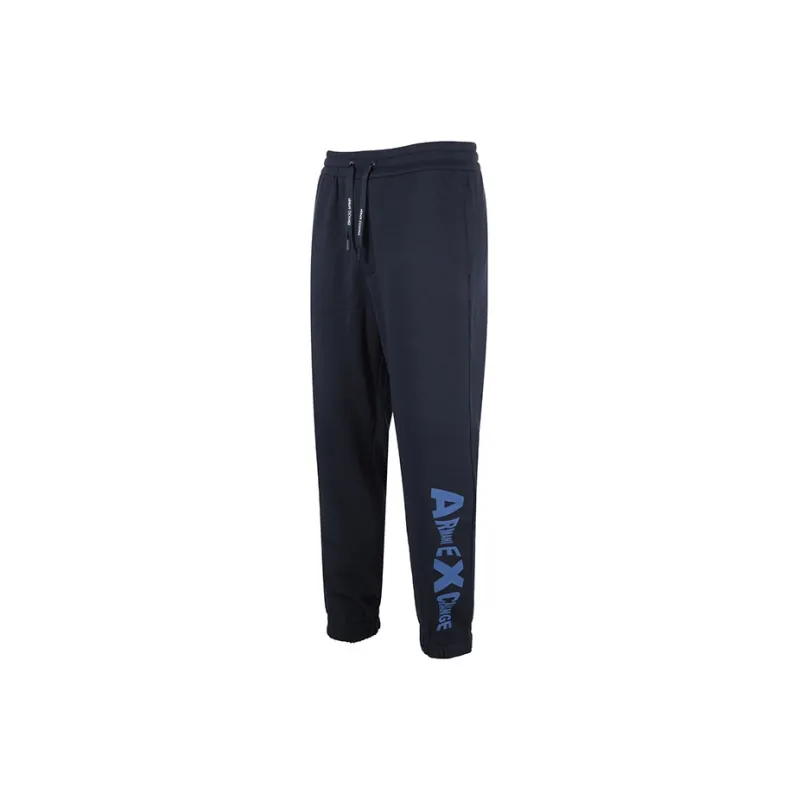 ARMANI EXCHANGE SS23 Knitted Sweatpants Men's Marine Blue-2