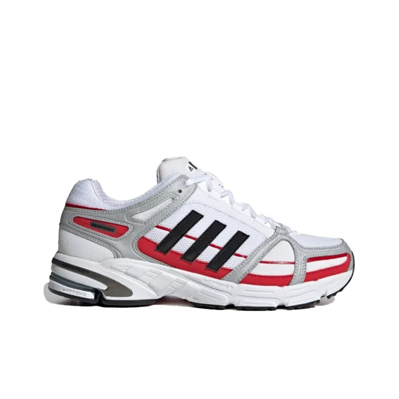 Adidas Response 3 Slip-Resistant Low-Top Marathon Running Shoes Unisex Gray Red White-1