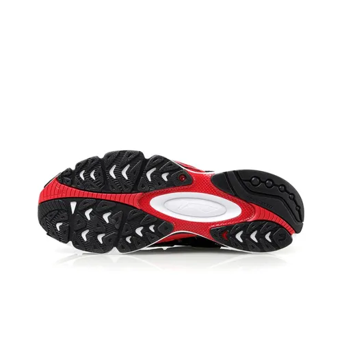 LiNing V8 Slip-Resistant Low-Top Running Shoes Women's Black Red