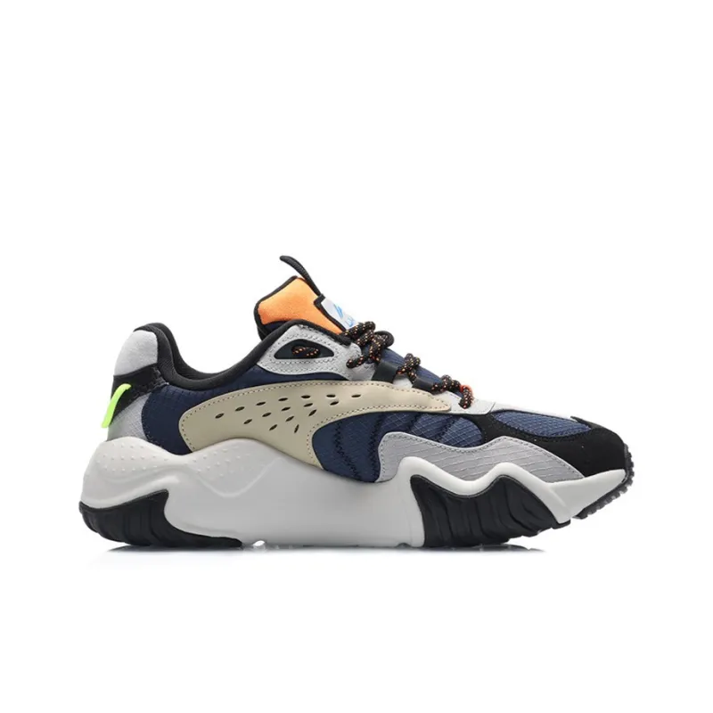 LiNing Cat Paw Lite Low Top Running Shoes Men's Blue Black-1