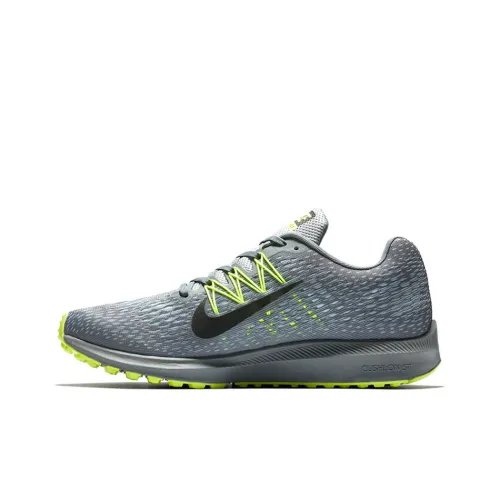 Nike Zoom Winflo 5 Running Shoes Men Low-Top Gray Green