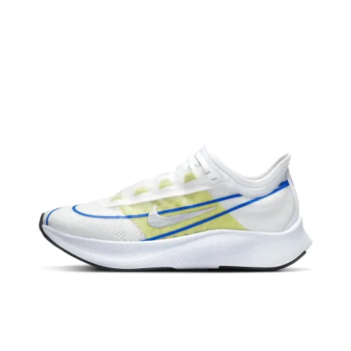 Nike Zoom Fly 3 White Silver Blue Lime Women's