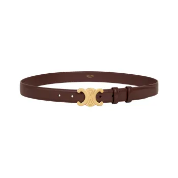 CELINE Medium Triomphe Belt In Taurillon Leather