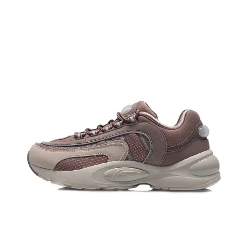 LiNing V8 Durable Breathable Low-Top Running Shoes Women's Umber