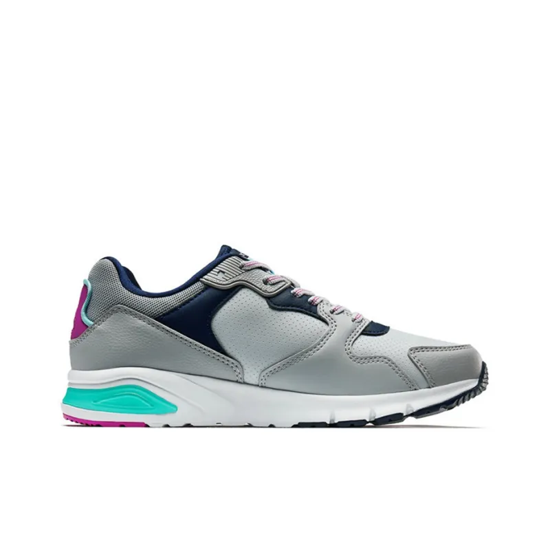 XTEP Lightweight And Wear resistant Low Top Running Shoes Women's Gray Red-1