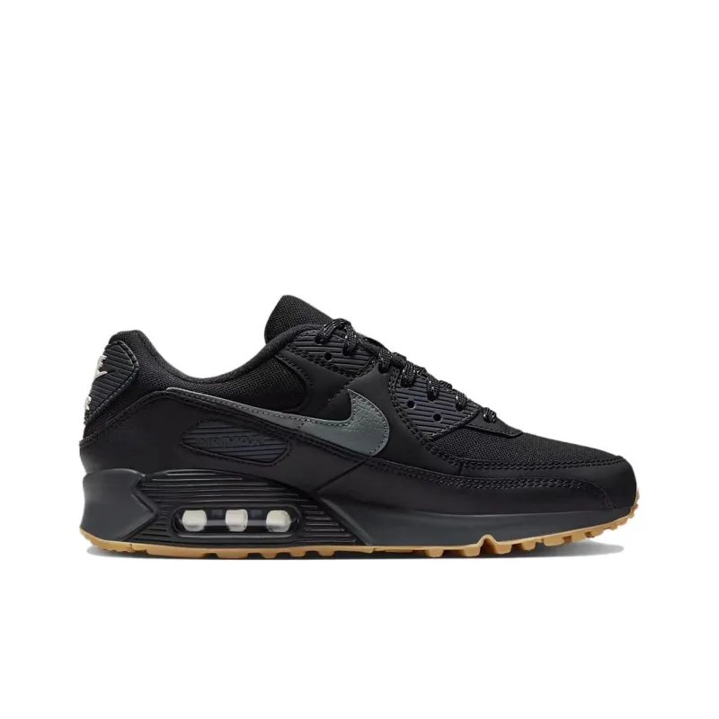 Nike Air Max 90 Black Smoke Grey Gum Reflective-1