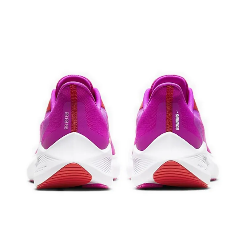 Nike Zoom Winflo 7 Cushioned Slip-Resistant Low-Top Running Shoes Women's Bright Pink-3