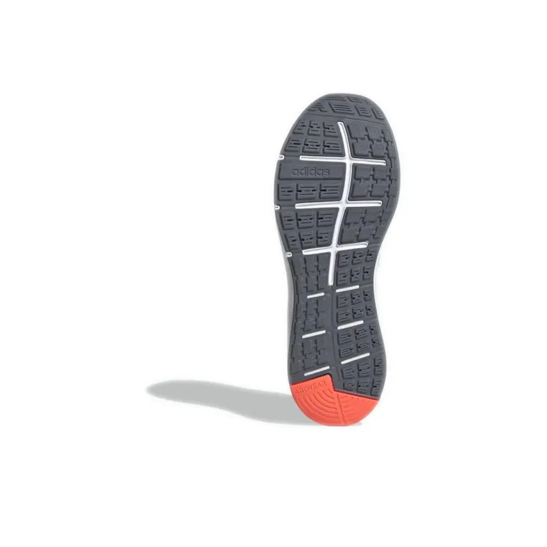 Adidas Energyfalcon Shock Absorbers Low Top Running Shoes Men's Gray White Orange-4