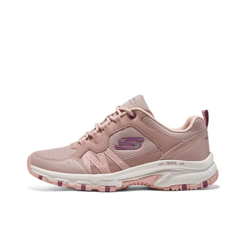 Skechers Hillcrest Anti Slip Wear Resistant Low Top Outdoor Shoes Women's Rose Red-0