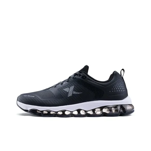 XTEP Generation 1 Air Cushion Running Shoes Men Low-Top Black/White