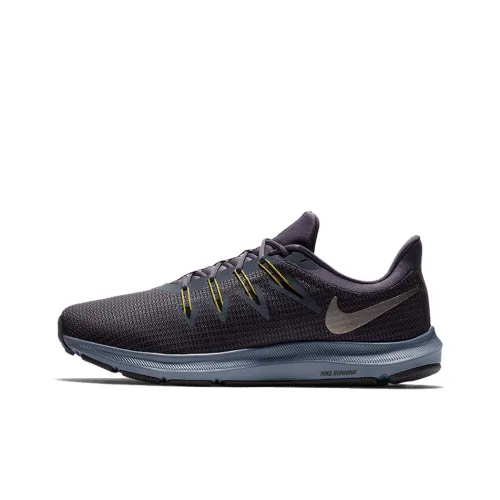 Nike Running Shoes Men Low-Top Purple/Yellow