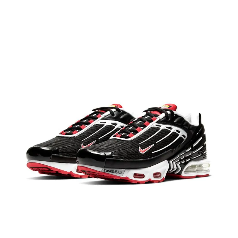 Nike Air Max Plus 3 Black White Track Red-2