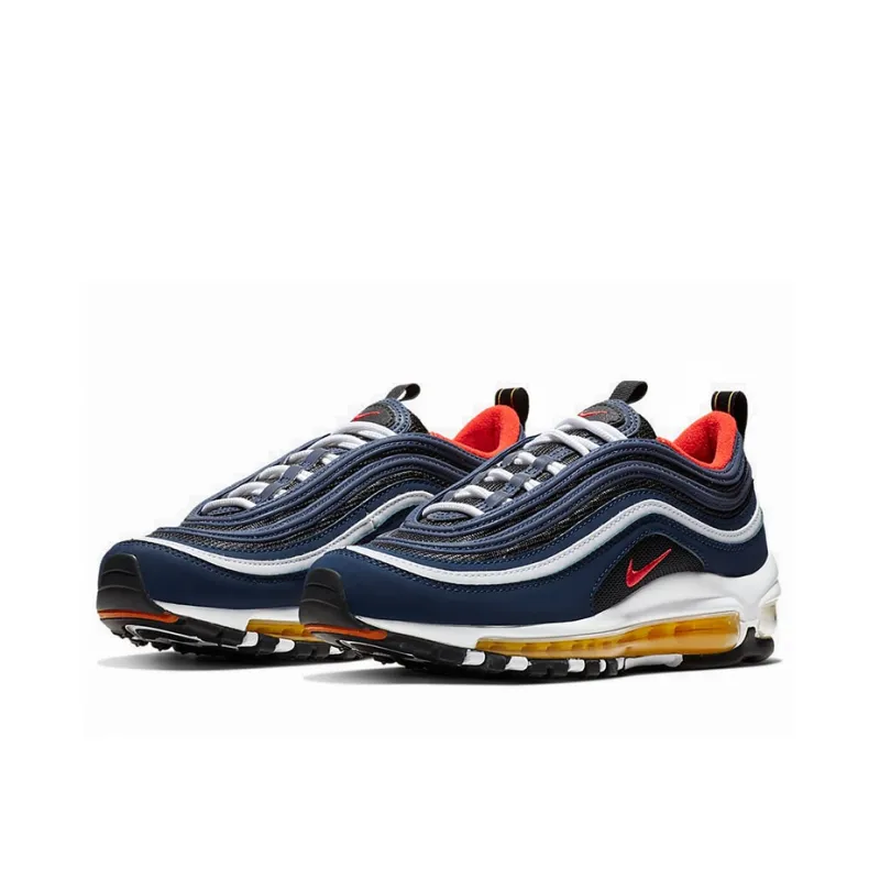 Nike Air Max 97 Midnight Navy Habanero Red GS-2