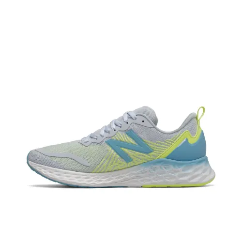 New Balance Running Shoes Women's Low-Top Gray Yellow Blue