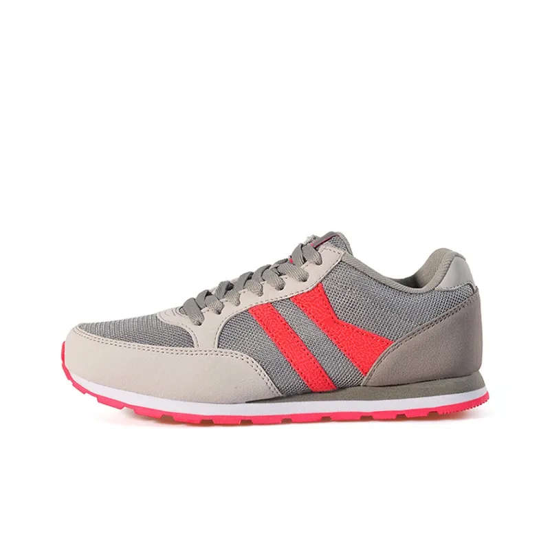 PEAK Wear-Resistant Slip-Resistant Low-Top Running Shoes Women's Plaid Gray-0