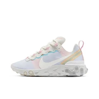 Nike React Element 55 White Crimson Gold Women's