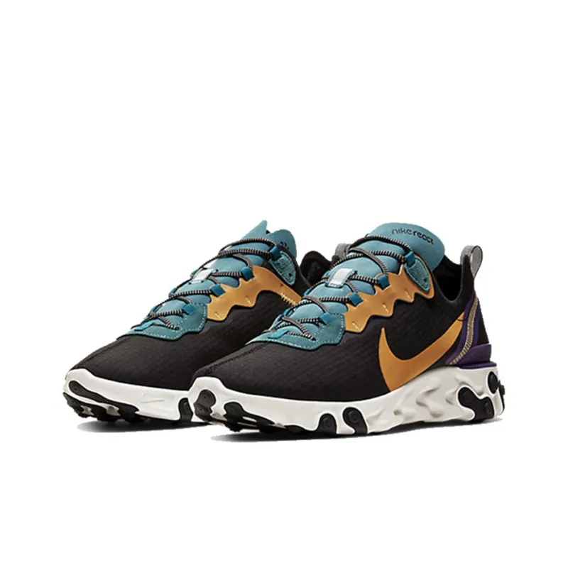 Nike React Element 55 Prm Black Mineral Cyan-2