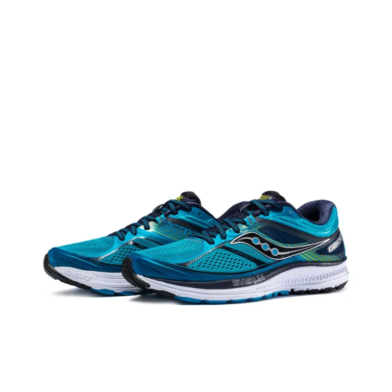 Saucony Guide 10 Running Shoes Men Low Top Light Blue, Dark Blue-2