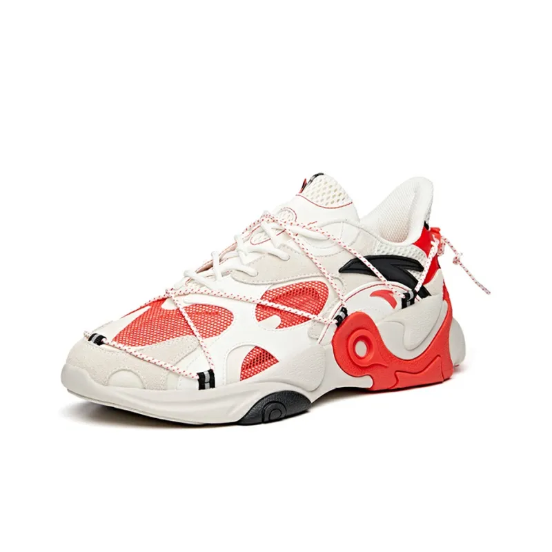 ANTA Split Low 'White Red Black'-1