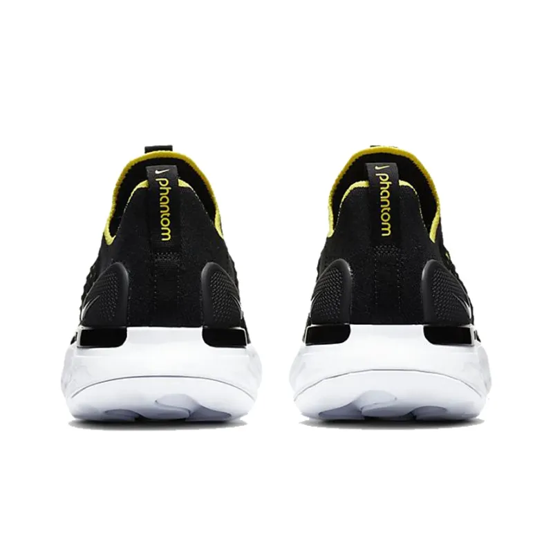 Nike React Phantom Run Flyknit 2 Black Sonic Yellow-4