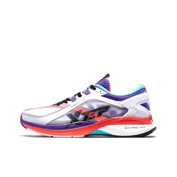 XTEP Race 160 Cushioning Breathable Wear Resistant Low Top Running Shoes Women's White Red