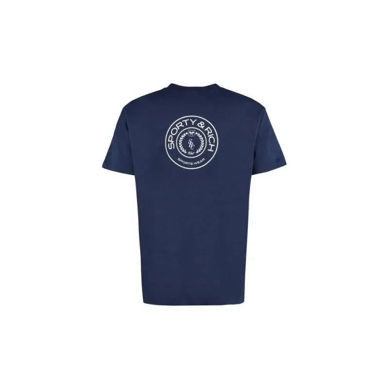 SPORTY & RICH Connecticut Crest T Shirt-1