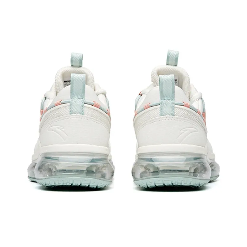 Anta Cushioning Slip Resistant And Abrasion Resistant Low Top A Prooo Running Shoes Women's White Green-4