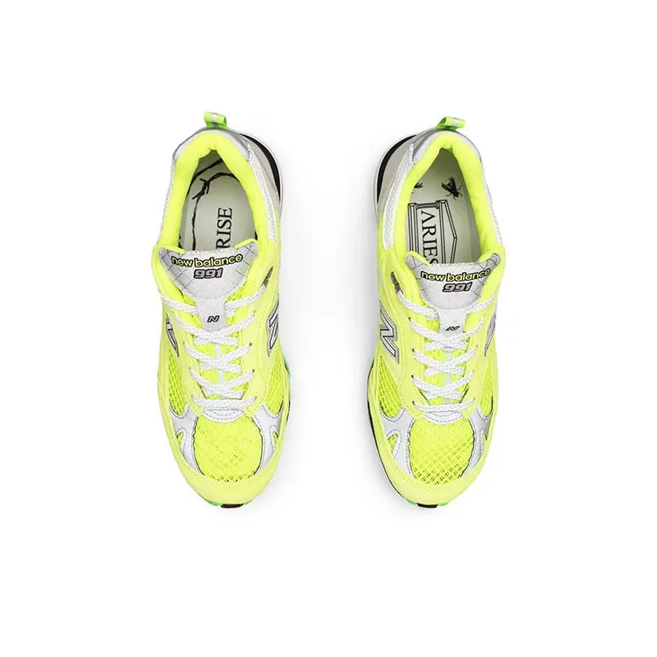 New Balance 991 MiUK Aries Lime Women's-3