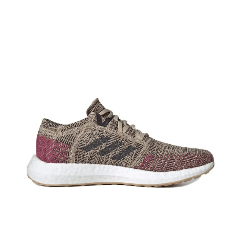 Adidas Pureboost Go Cushioning Low-Top Running Shoes Women's Brown Black-1