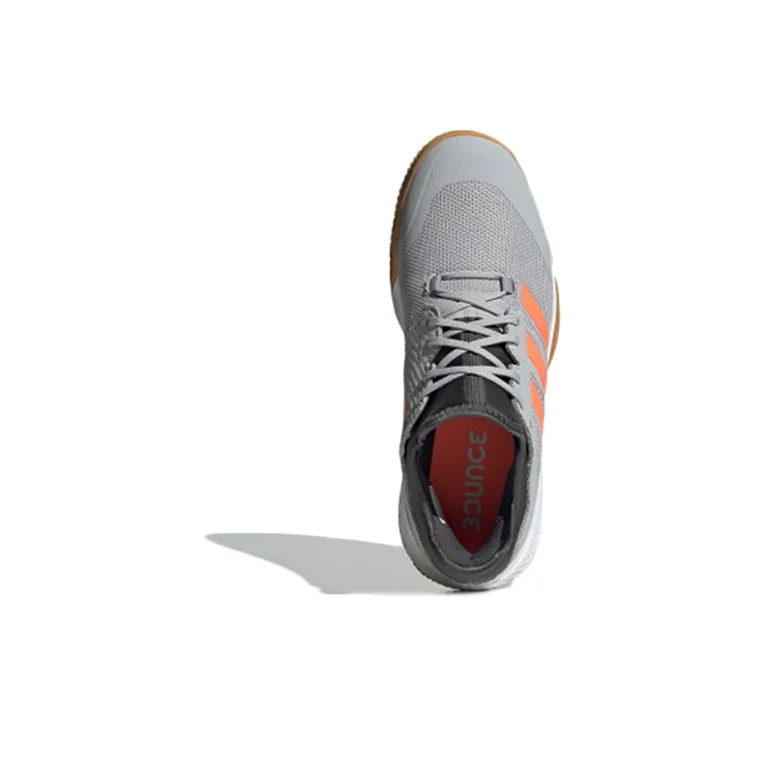 Adidas Court Team Bounce Low-Top Running Shoes Men's Gray Orange-3