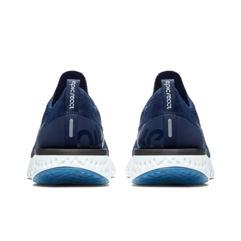 Nike Epic React Flyknit College Navy Diffused Blue-3