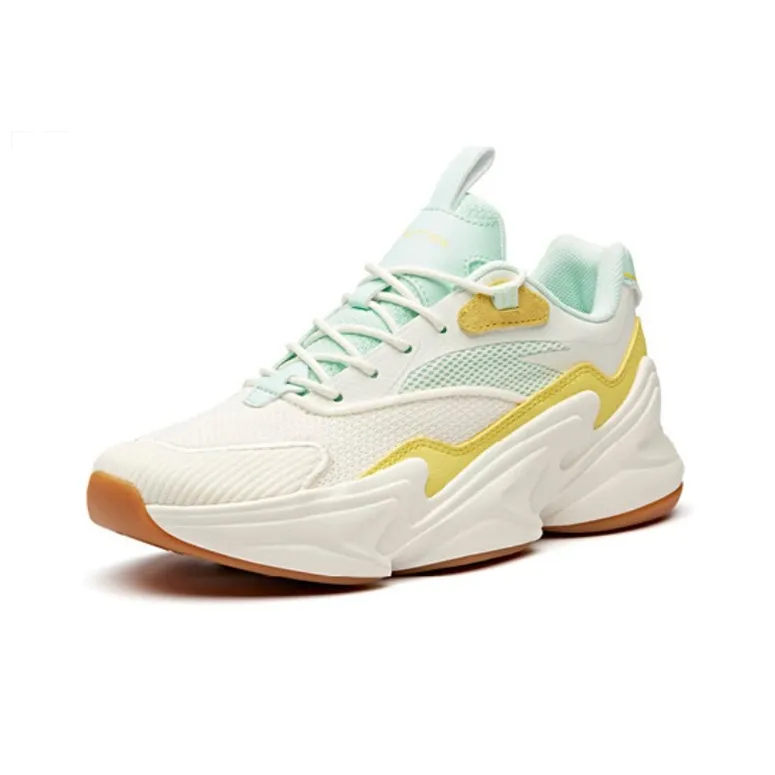 Anta Low Top Running Shoes Women's Neon White Green-1