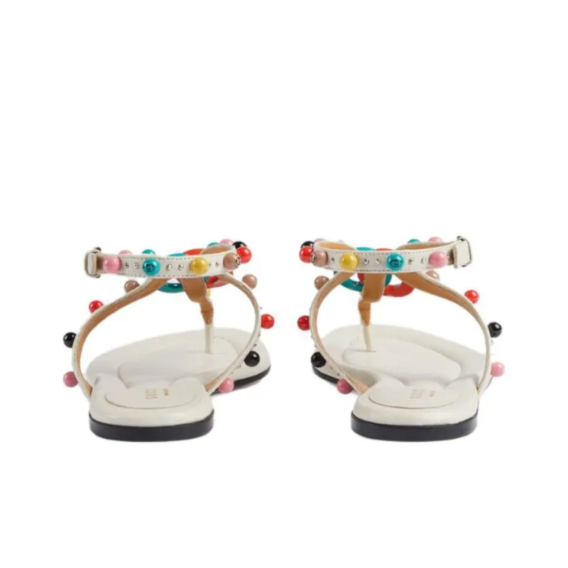 GUCCI Strap Sandals Women's Ecru-3