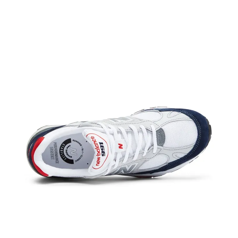 New Balance 991 Grey Navy Red-2