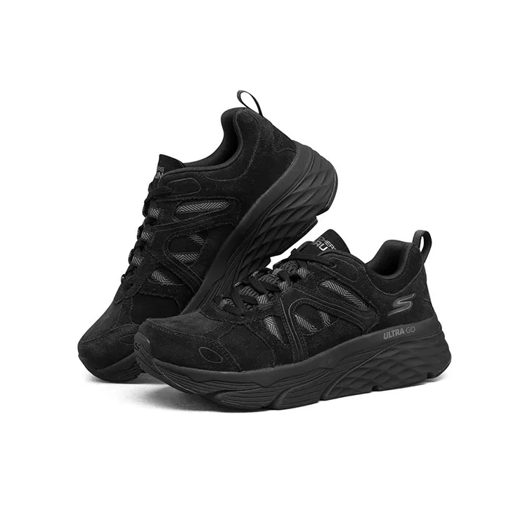 Skechers Max Cushioning Running Shoes Women's Low Top Black-2
