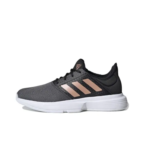 Adidas GameCourt Running Shoes Women's Low-Top Gray/Pink