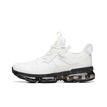 Anta Cushioning Coverage Support Rebound Low Top Running Shoes Men's White