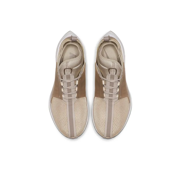Nike Non-slip Lightweight Low-Top Running Shoes Women's Beige Gray-3