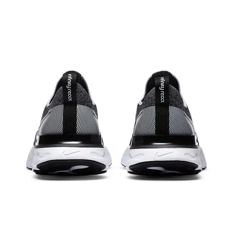 Nike React Infinity Run Flyknit Black White Women's-4