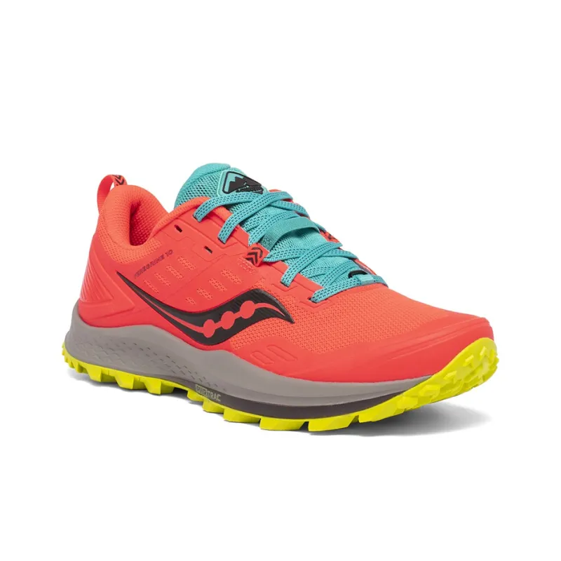 Saucony PEREGRINE 10 Running Shoes Women's Low-Top Red Gray-2