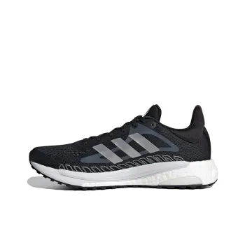 Adidas Solar Glide 3 Breathable Low-Top Running Shoes Women's Black Silver